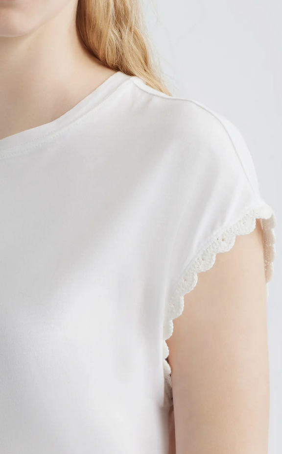 Crochet Muscle Tee White