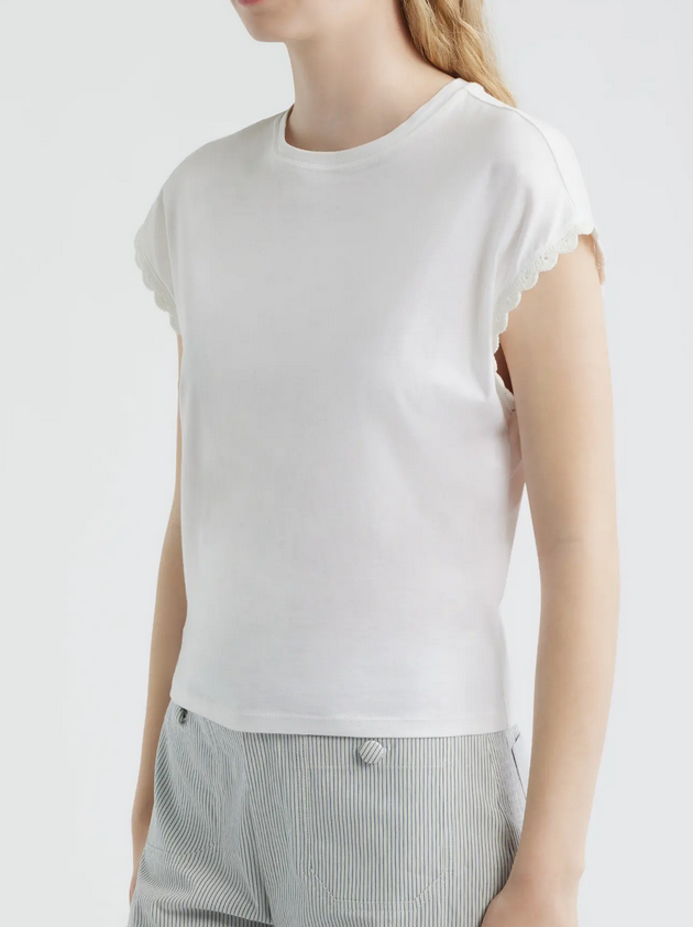 Crochet Muscle Tee White