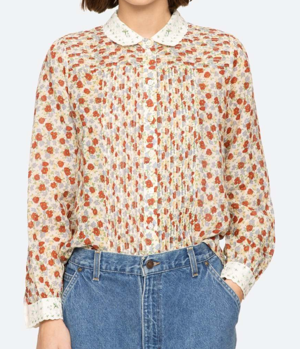 Viera print blouse