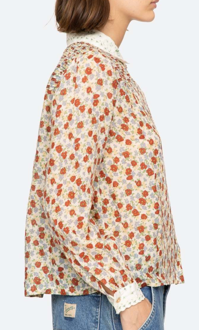 Viera print blouse