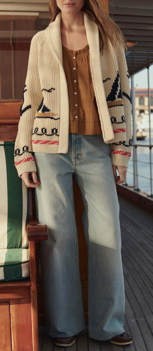 Sailboat Lodge Cardigan cream