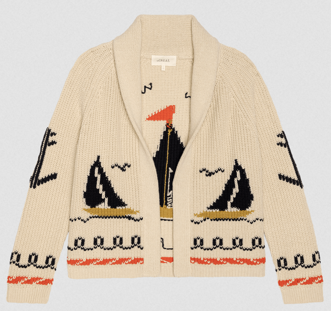 Sailboat Lodge Cardigan cream