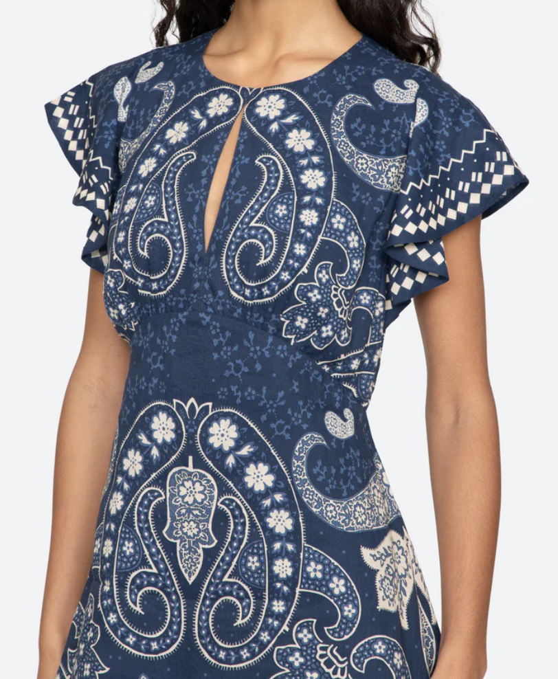 Emelina Midi Dress Navy