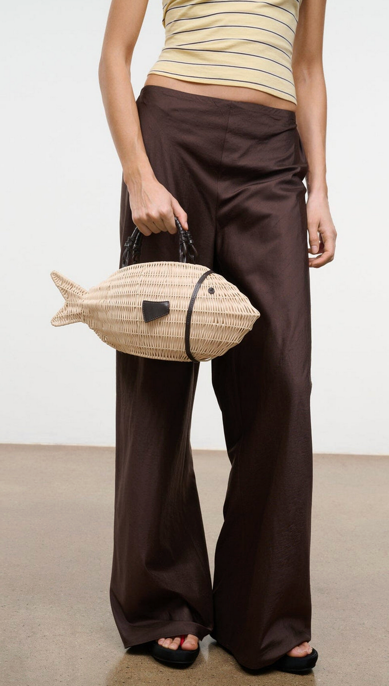 Cleo Fish Bag Natural