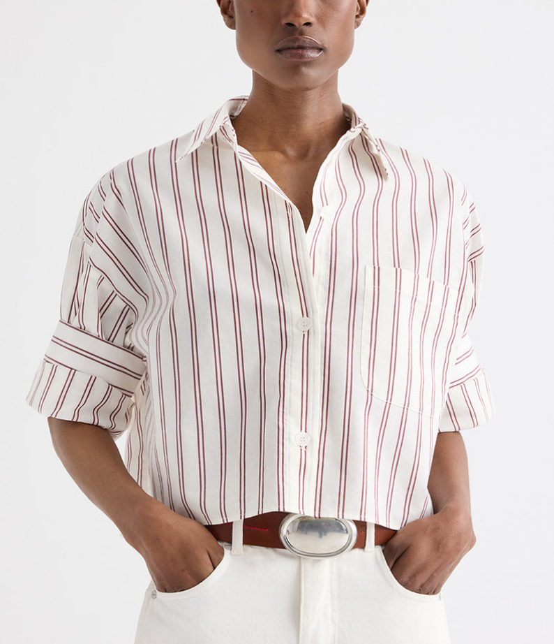 Next Ex Shirt White/Wine