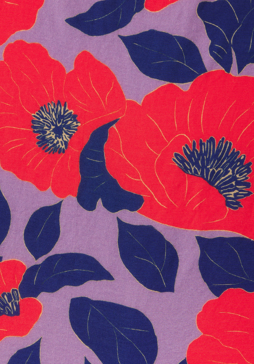 Loren Blouse Poinciana Floral