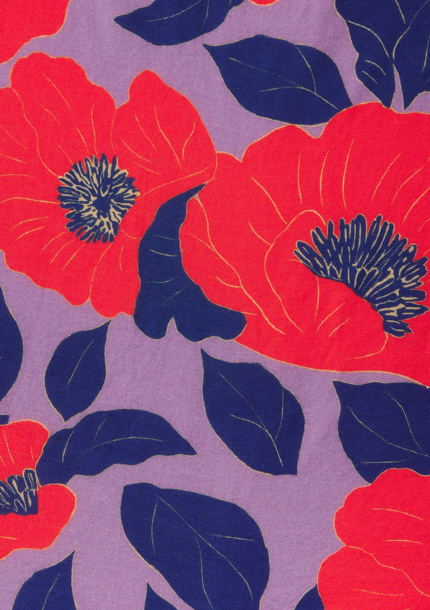 Flores Culotte Pant Poinciana Floral