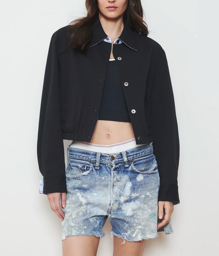 The court jacket navy