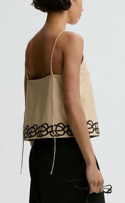 Jennie Organic Cotton Top Beige