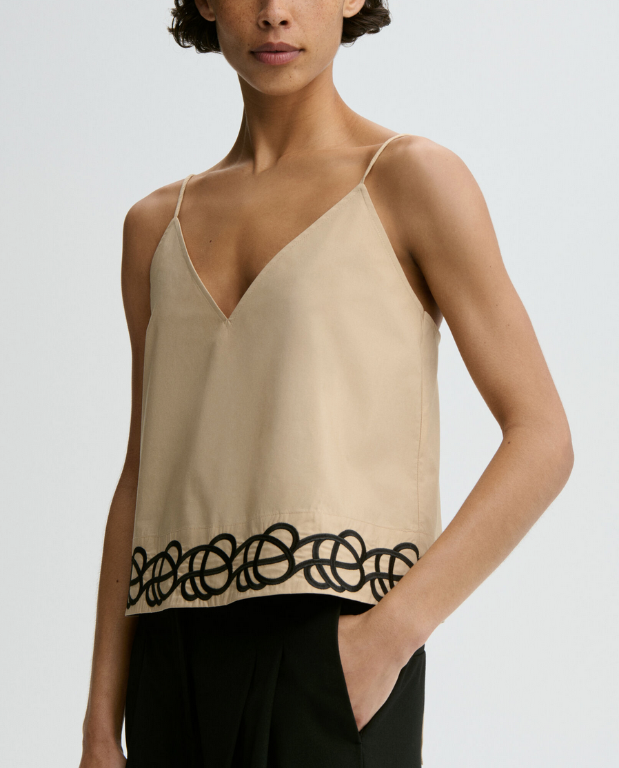 Jennie Organic Cotton Top Beige