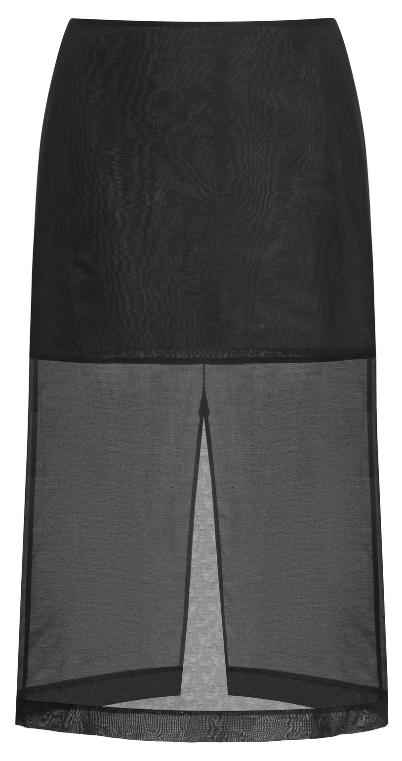 Esta Silk Organza Skirt Black