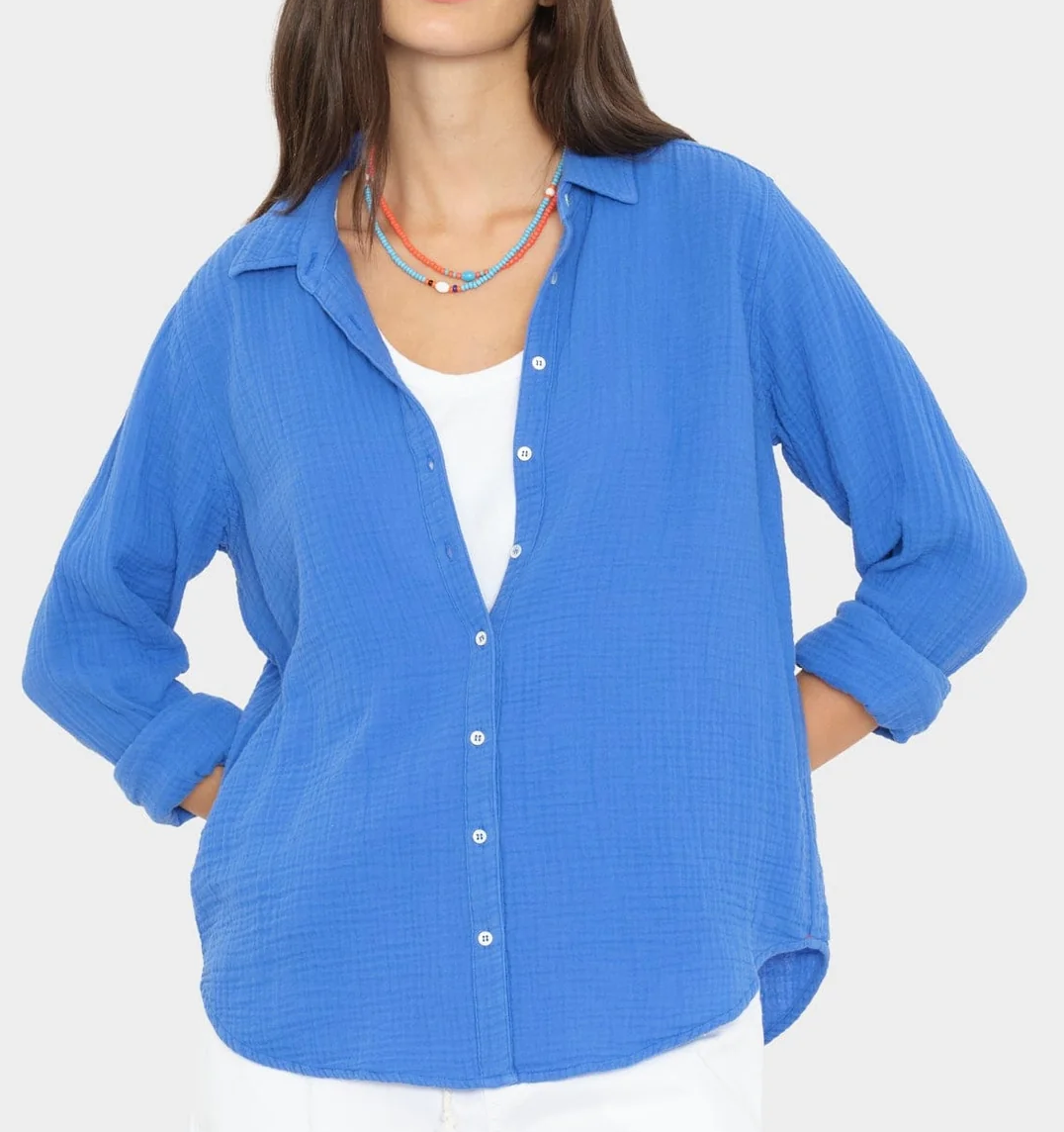 Nautical blue scout shirt