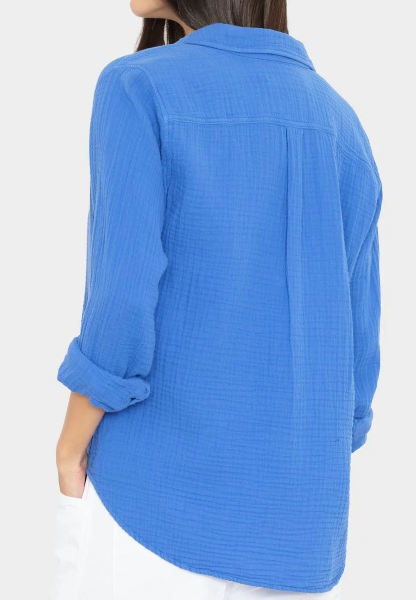 Nautical blue scout shirt