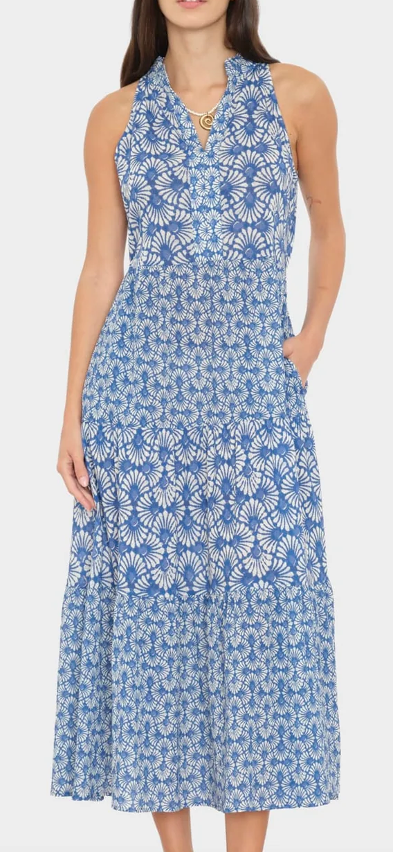 Cobalt shell daphnie dress
