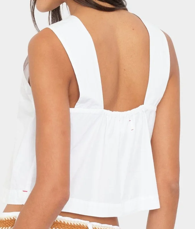 White Lenore Top