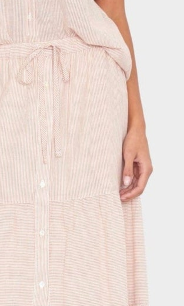 Burnt sienna stripe mckenna skirt