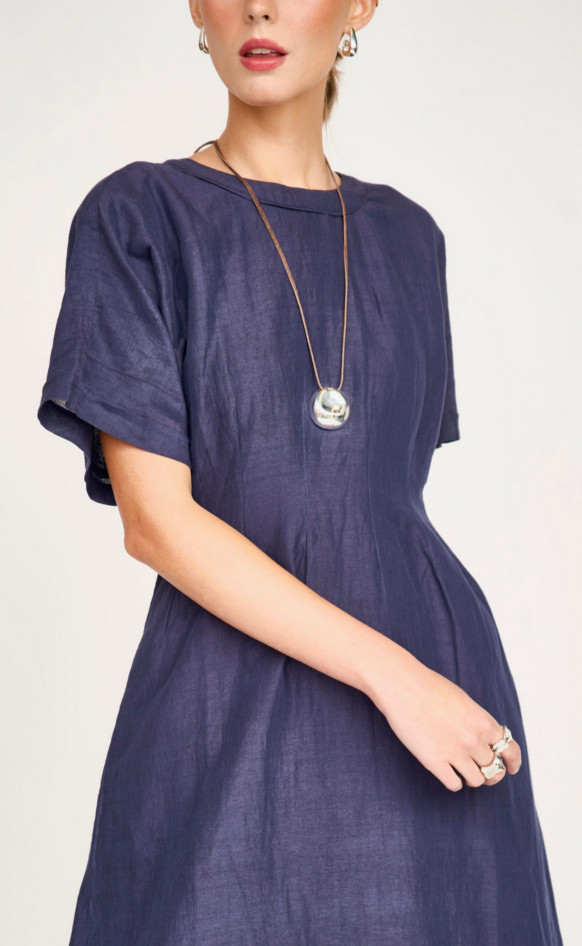 Wailea Dress in Blueberry