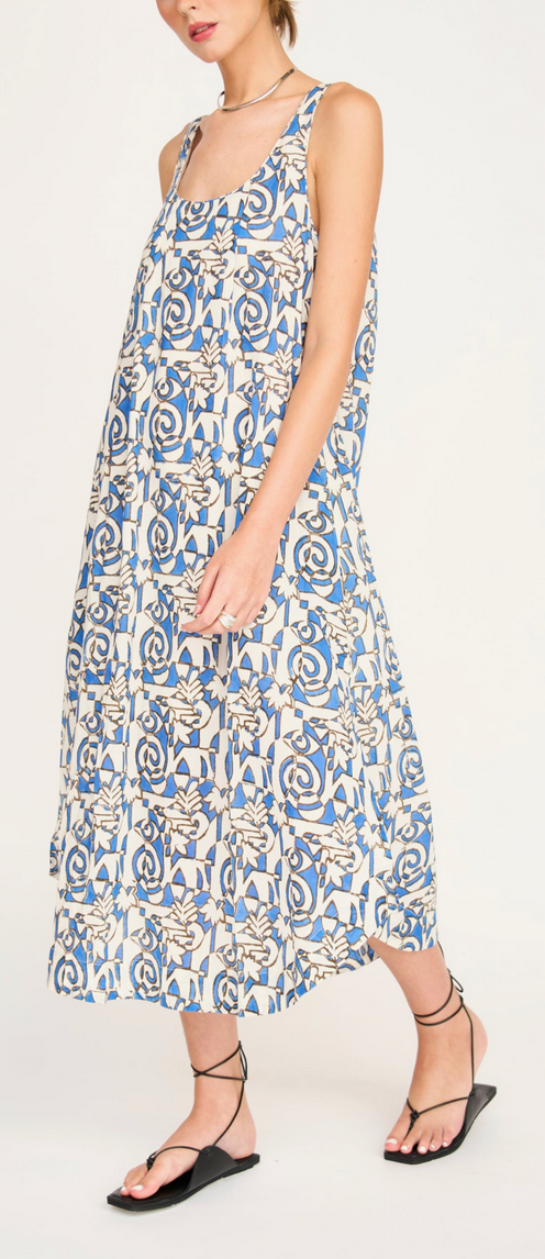 Cassis Dress in Blue Heka
