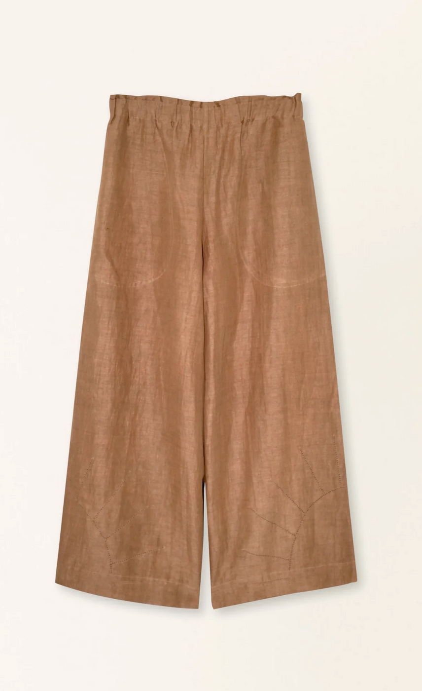 mirth pant in brownie linen