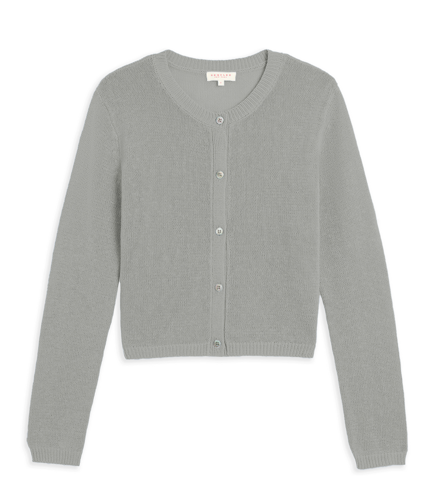 Josie Cotton Linen Cardigan Ash Grey