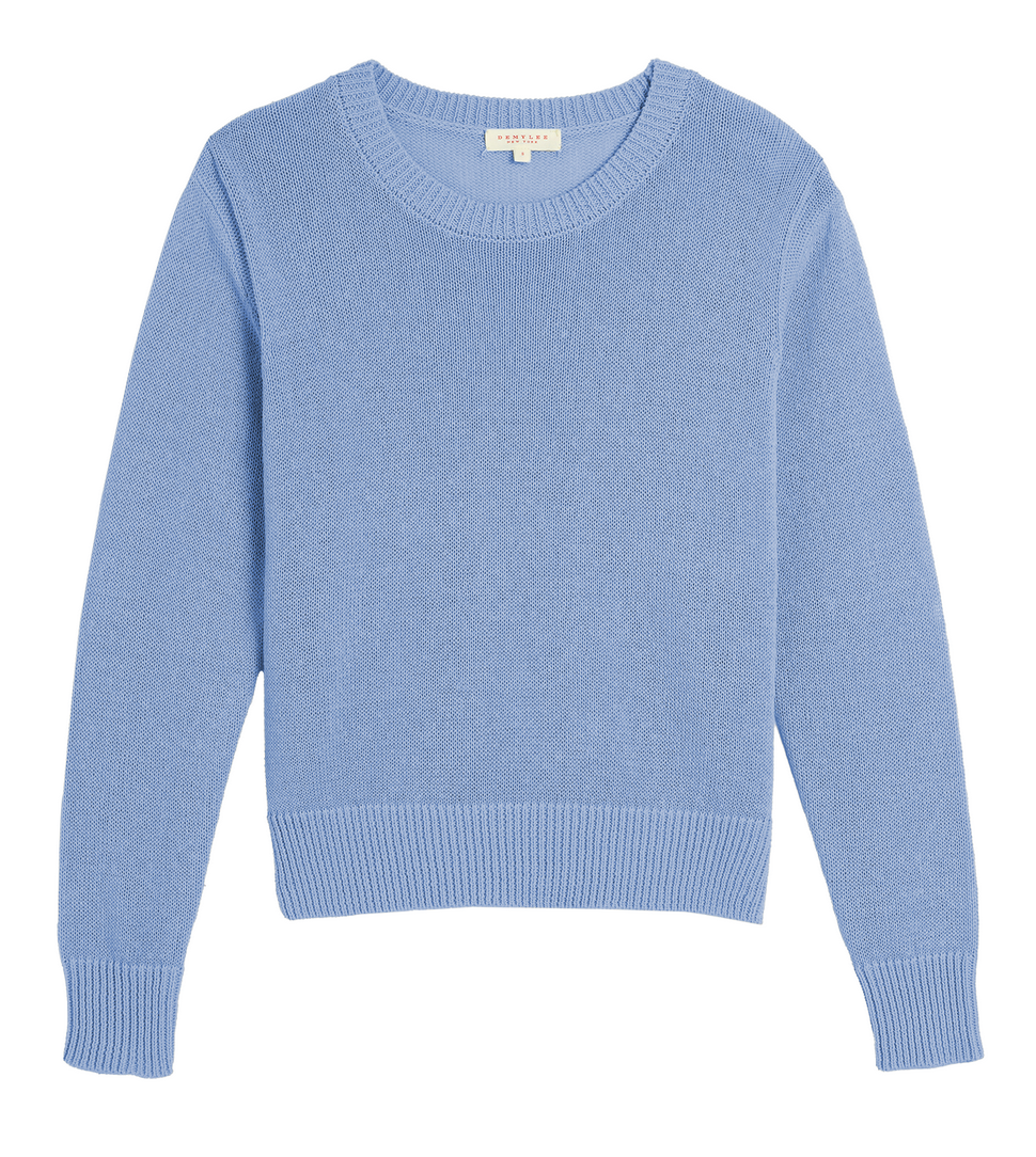 Lana Cotton Linen Sweater Chambray