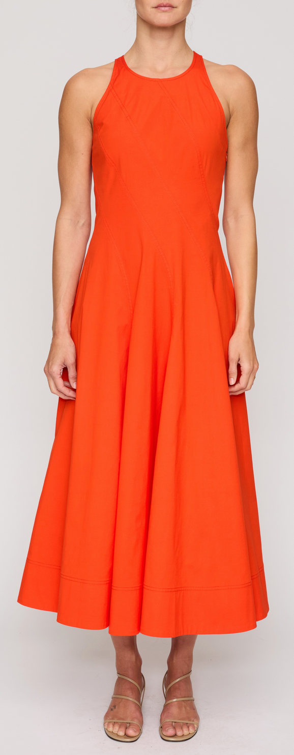 A.L.C. Poppy Red Gemma Midi Dress Poppy Red / 2
