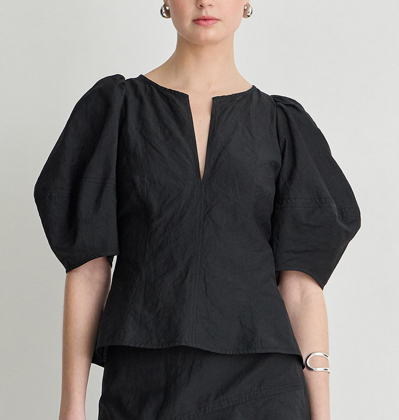 Sculpted Bina Top Black
