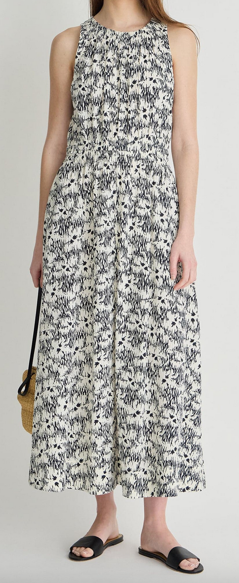 Textured Bali Tank Dress Tropical Midnight