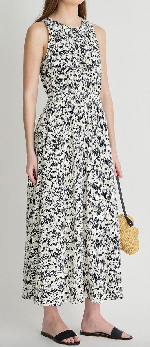 Textured Bali Tank Dress Tropical Midnight