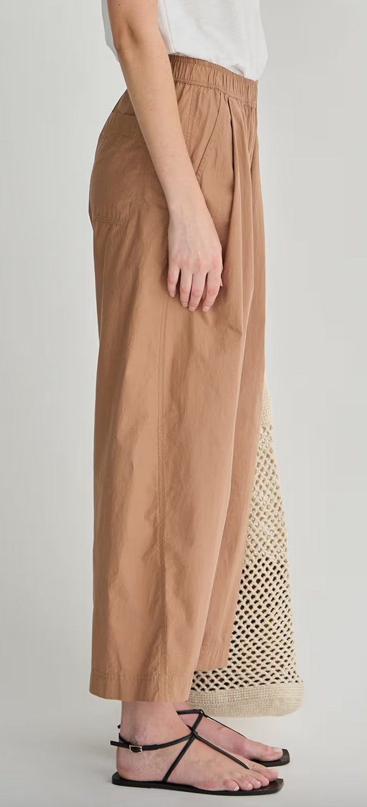 Spa Pleat Pant Deep Khaki