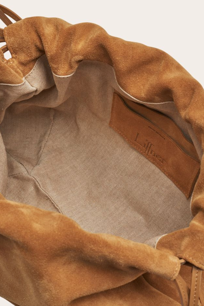 Charm pouch sand suede