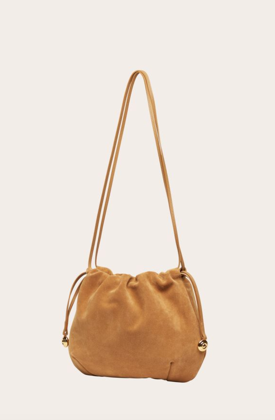 Charm pouch sand suede