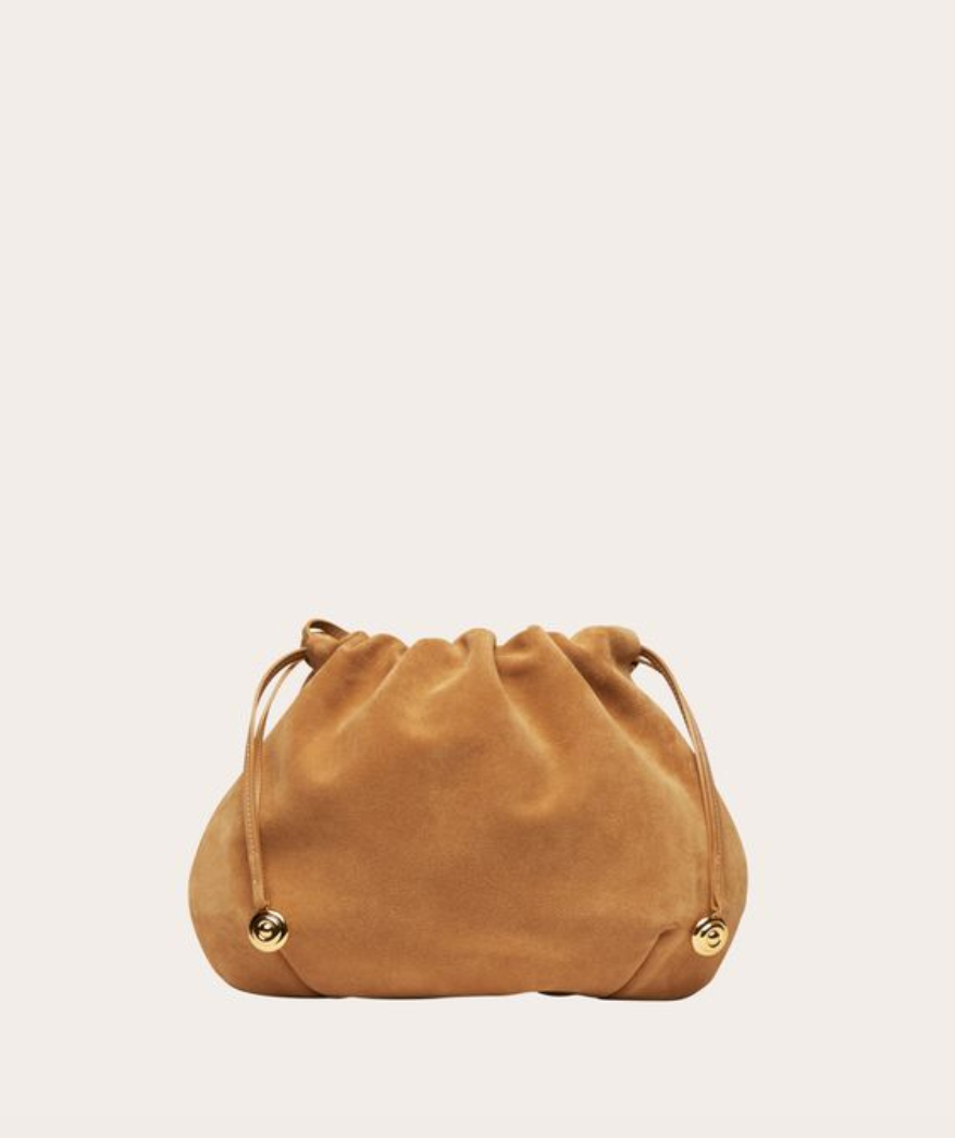 Charm pouch sand suede