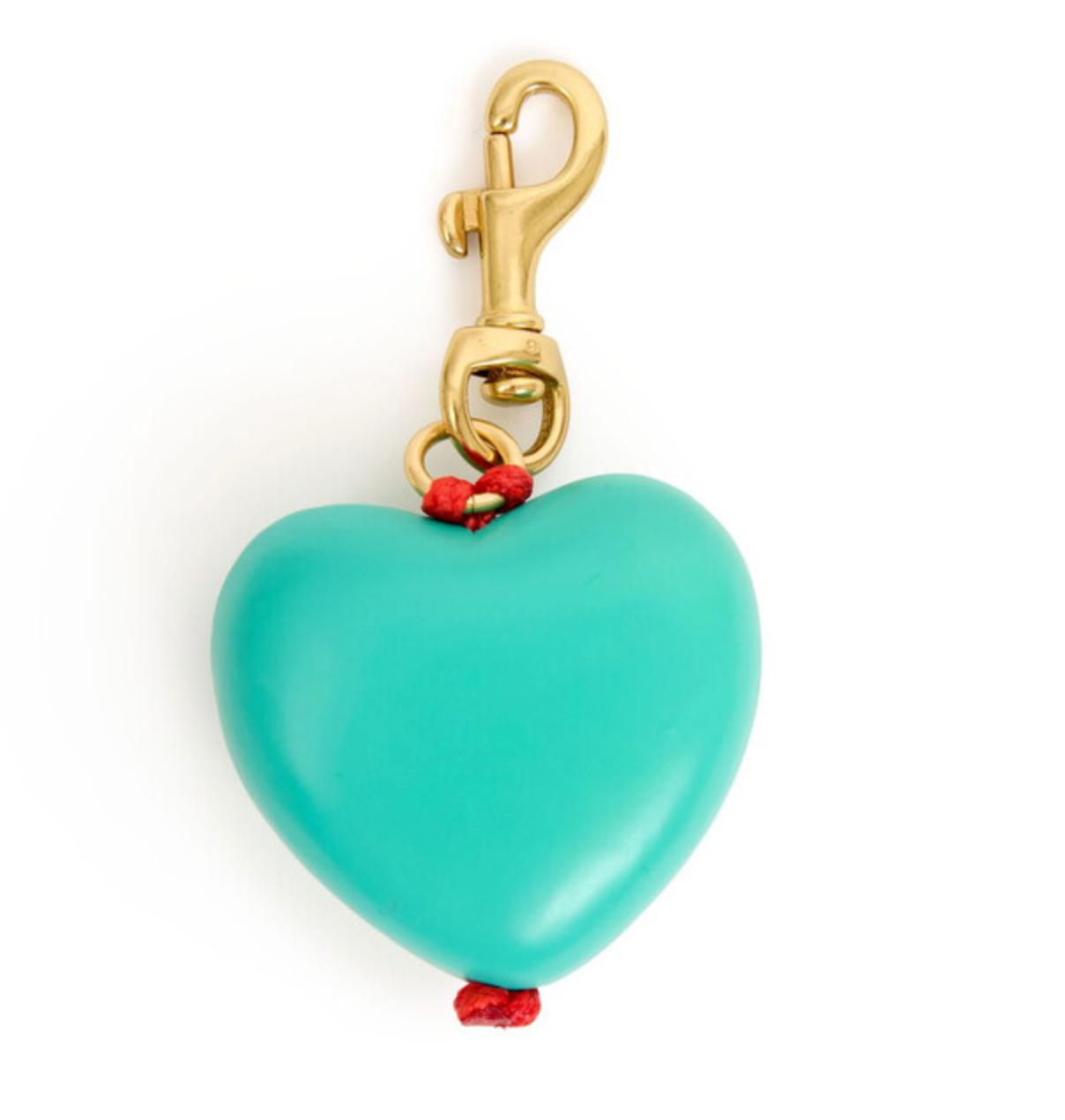 Grande heart fob turquoise