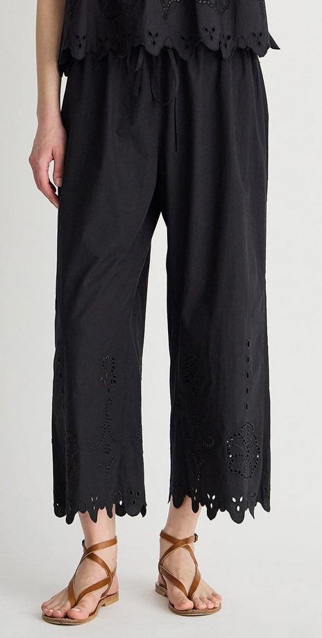 Embroidered Kari Pull On Pant