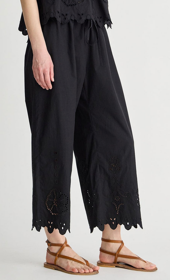 Embroidered Kari Pull On Pant