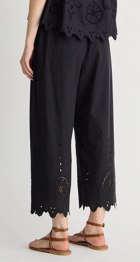 Embroidered Kari Pull On Pant