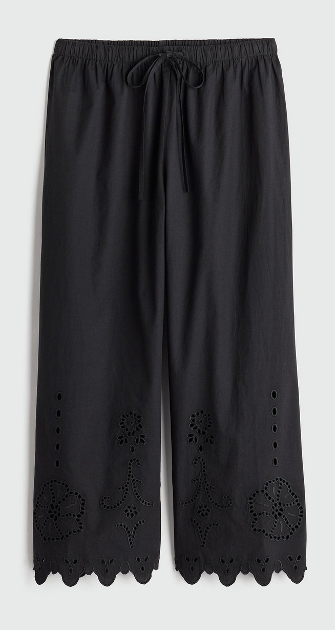 Embroidered Kari Pull On Pant