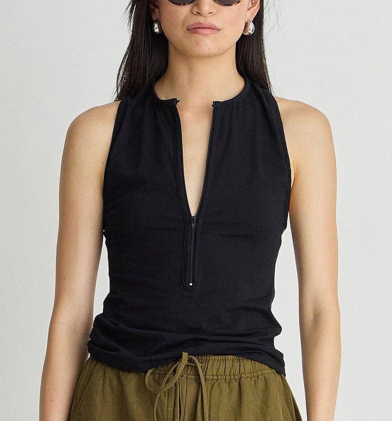 Ten Racer Tank Black
