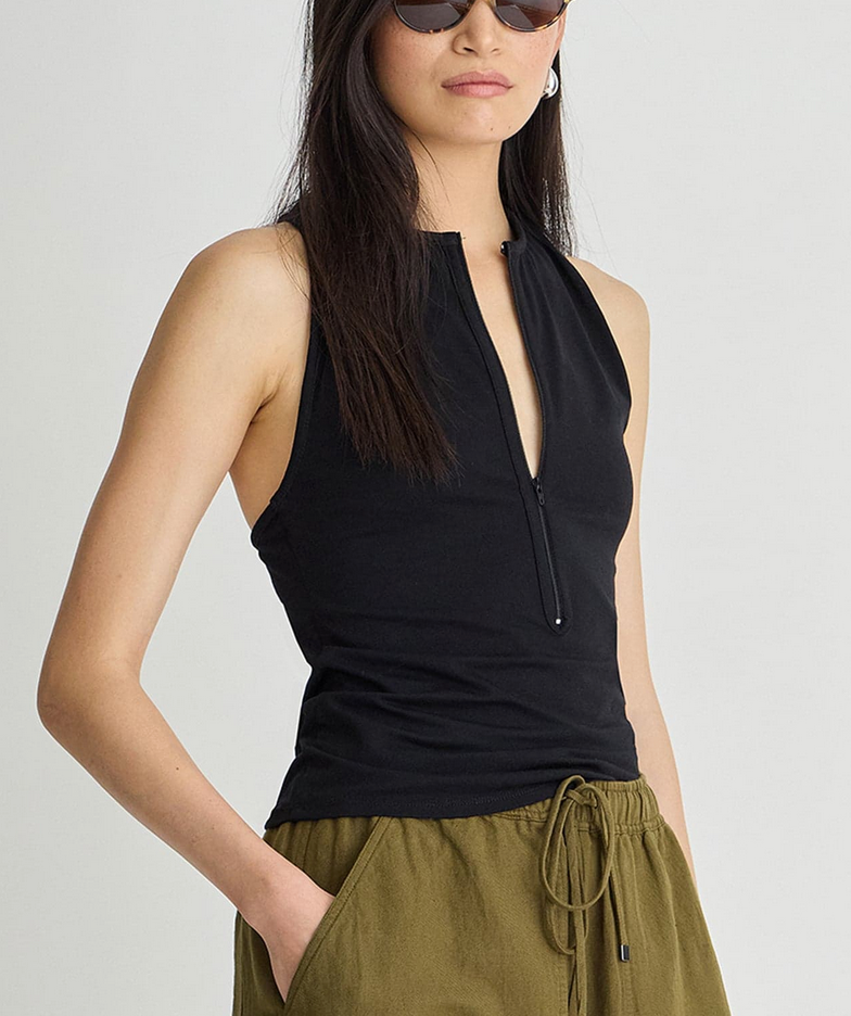 Ten Racer Tank Black