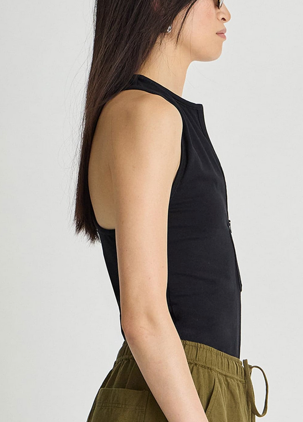Ten Racer Tank Black