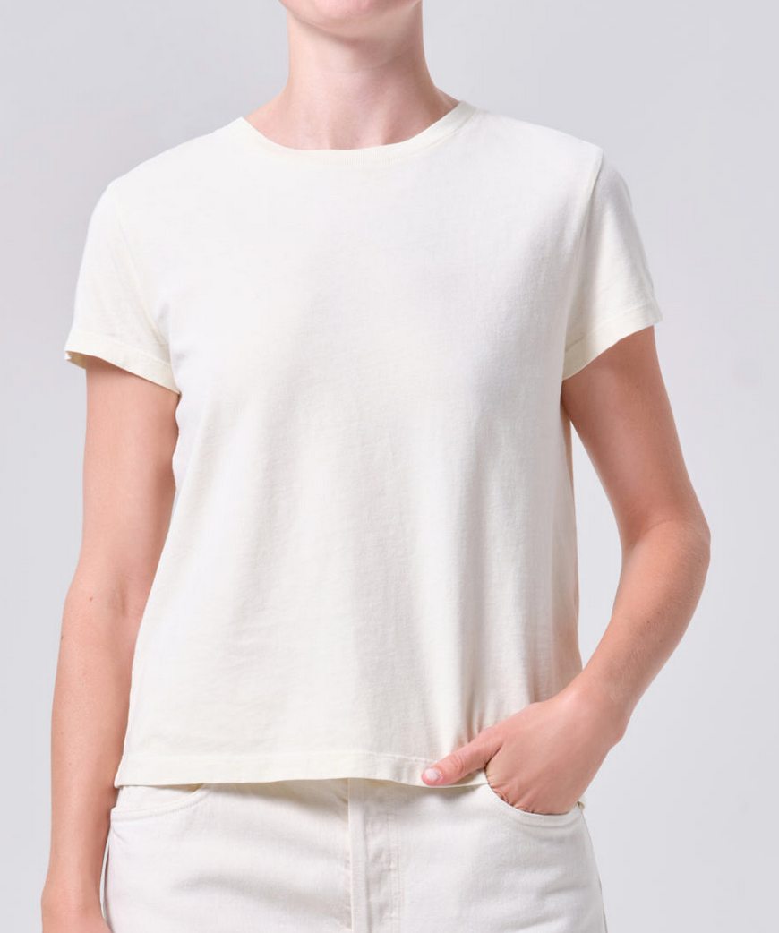 Long Line Adine Tee in Blonde