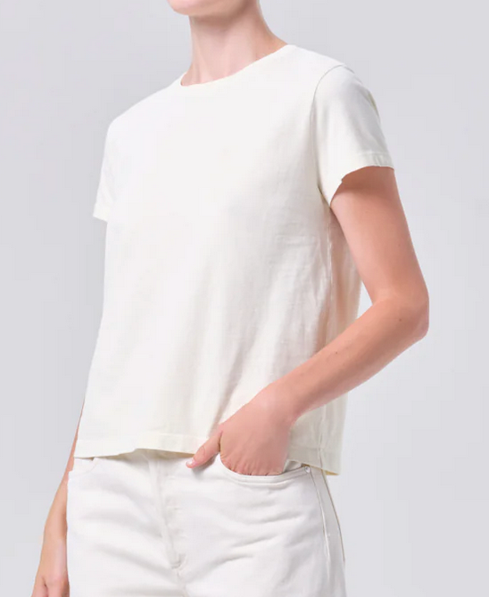 Long Line Adine Tee in Blonde