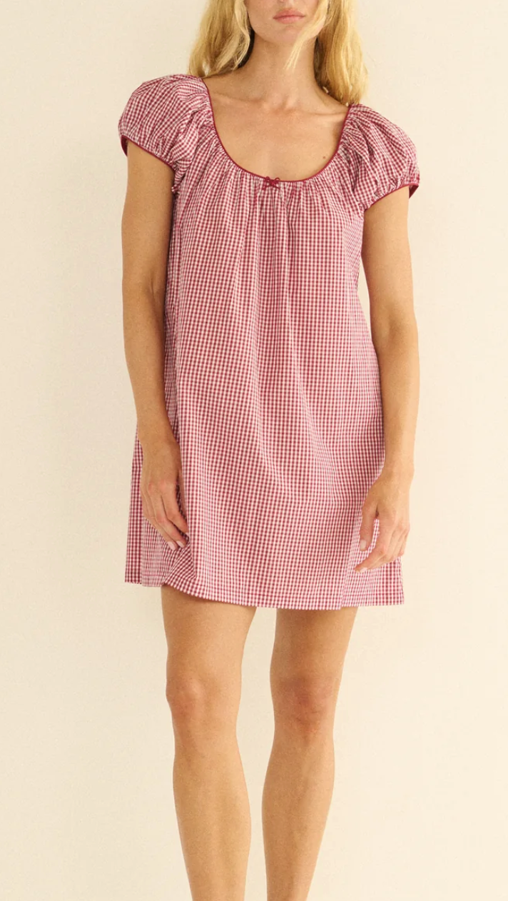 julia dress mulberry la maddalena gingham