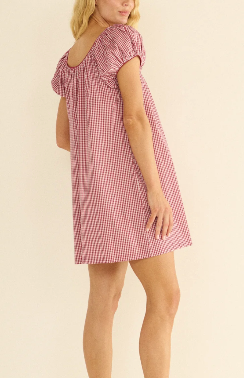 julia dress mulberry la maddalena gingham