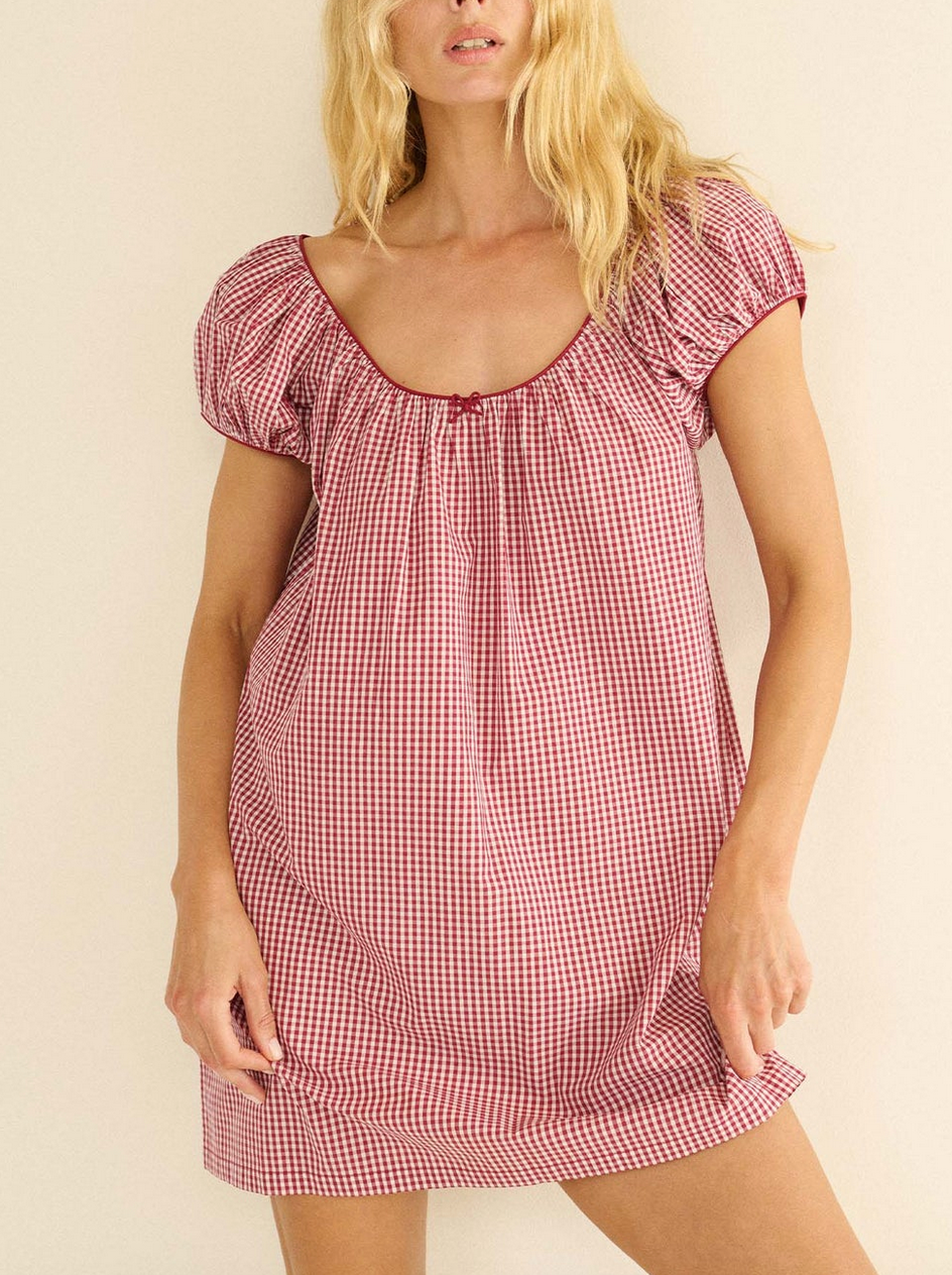 julia dress mulberry la maddalena gingham