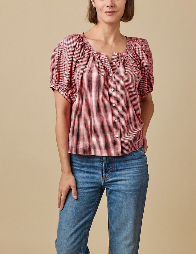 June top mulberry la maddalena gingham