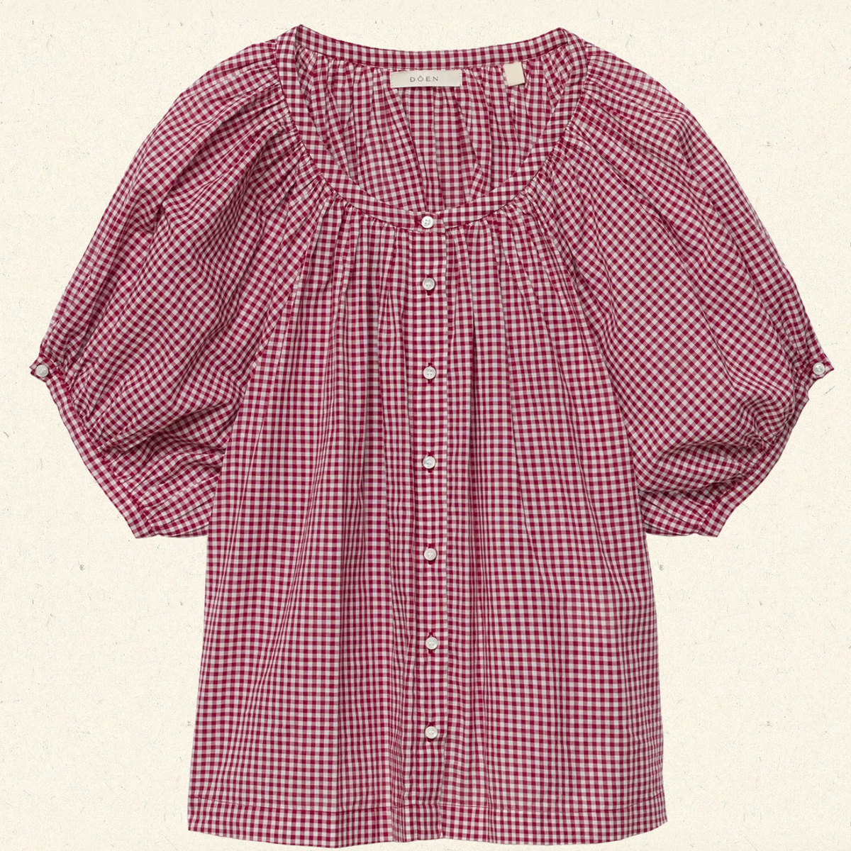 June top mulberry la maddalena gingham