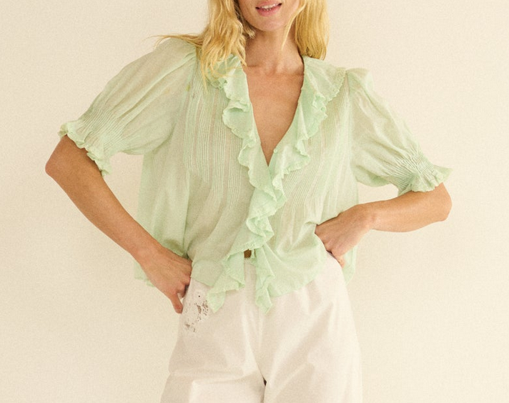 Henri Top Seafoam