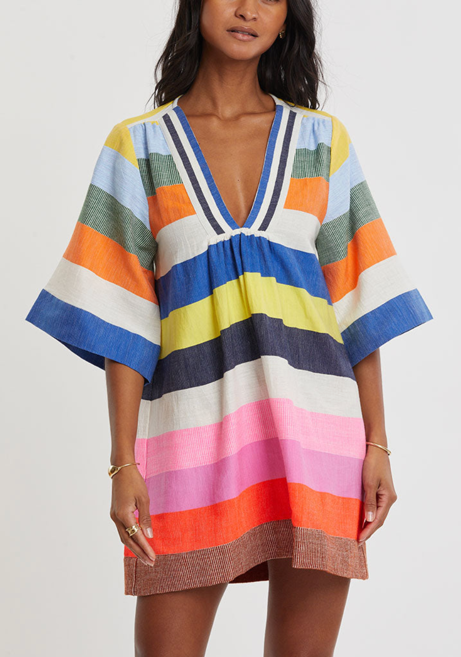 Belkis V Neck Caftan Pariti Fiesta